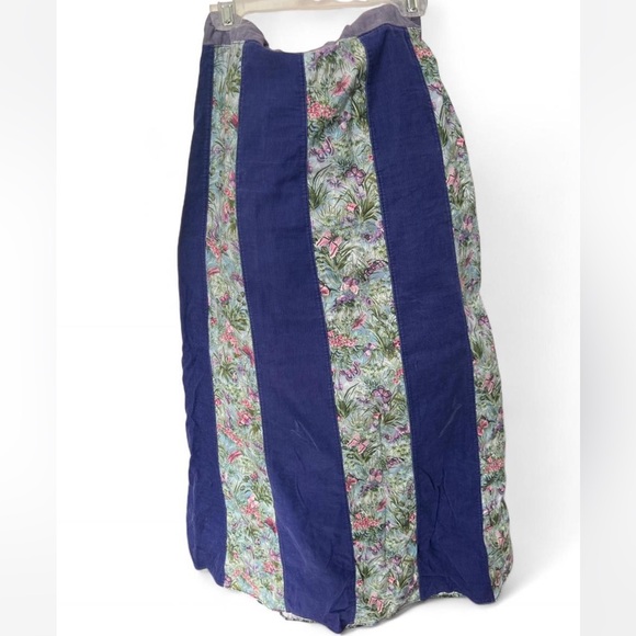 Vintage Handmade Upcycled Gardencore Hippie Maxi Skirt O/S - Picture 4 of 8